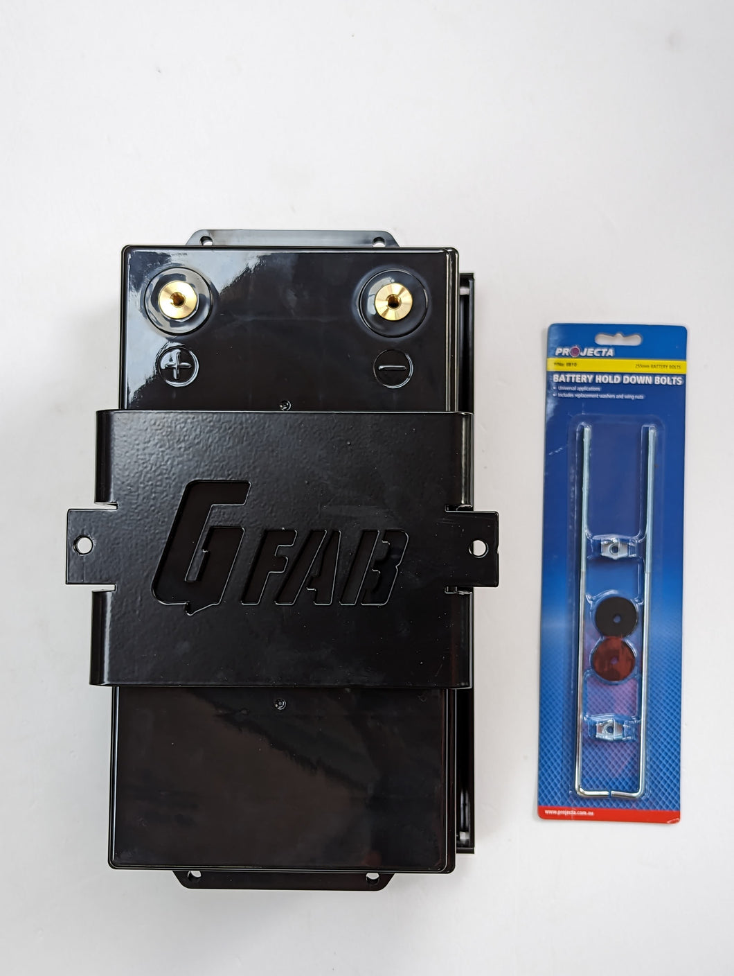 GFAB Battery Tray Large + Hooks (suits 24v, 36v batteries)