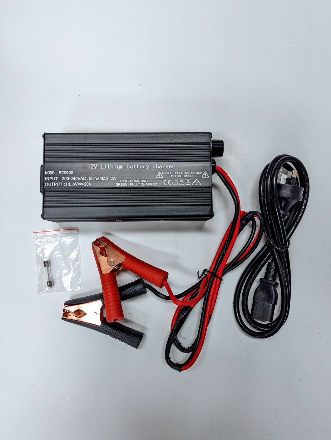  12V Battery Charger, 14.6V 20A Lithium,LiFePO4,Lead